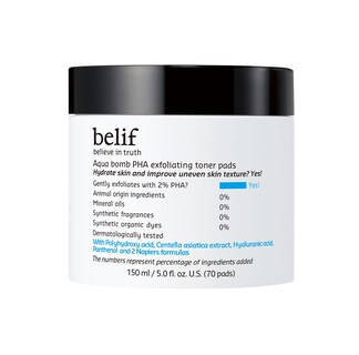 Foto 1 | Foto 1 | Almohadillas Tónicas Belif Aqua Bomb Pha Exfoliantes Con 2% De Pha Para El Cuidado De La Piel Coreano - Venta Internacional.