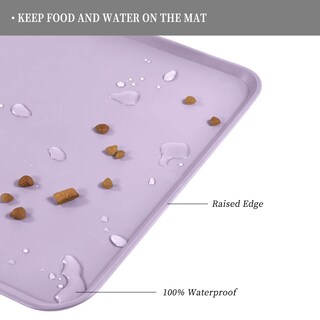 Foto 4 | Foto 4 | Alfombrilla De Alimentación Para Mascotas Reopet Impermeable Con Bordes Altos - Venta Internacional.