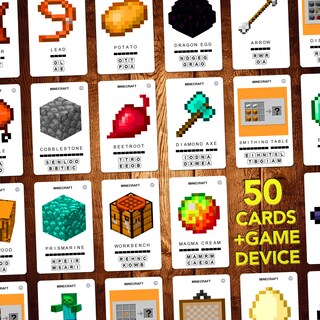 Foto 4 | Foto 4 | Guía No Oficial De Minecraft De Flash Cards 100 Pics Con Funda - Venta Internacional.