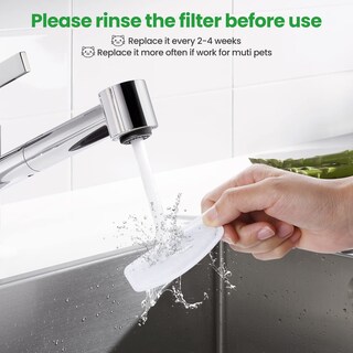 Foto 7 | Foto 7 | Filtros De Repuesto Para Fuente Automática Para Mascotas Zekiry D30 De 2 Litros - Venta Internacional.