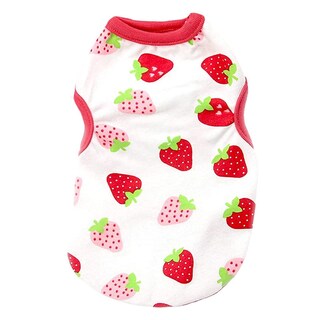 Foto 1 | Foto 1 | Camiseta Para Perros Pequeños Hrttsy Bonita De Algodón Sin Mangas Color Rojo - Venta Internacional.