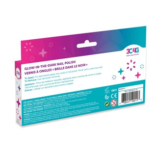 Foto 3 | Foto 3 | Set De Esmaltes De Uñas 3c4g Que Brillan En La Oscuridad Para Niñas Y Adolescentes Mayores De 8 Años - Venta Internacional.