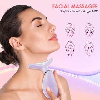 Foto 6 | Foto 6 | Masajeador Facial Doset Red-light-therapy Para Rostro Y Cuello Color Morado - Venta Internacional.