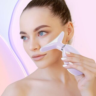 Foto 7 | Foto 7 | Masajeador Facial Doset Red-light-therapy Para Rostro Y Cuello Color Morado - Venta Internacional.