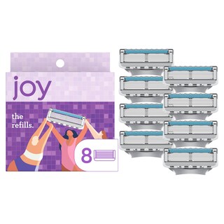 Foto 1 | Foto 1 | Rellenos Para Cuchillas De Afeitar Joy Joy Para Mujer  8 Unidades  Color Morado - Venta Internacional.