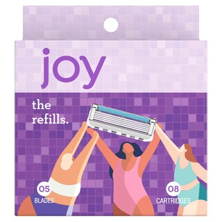 Foto 7 | Foto 7 | Rellenos Para Cuchillas De Afeitar Joy Joy Para Mujer 8 Unidades Color Morado - Venta Internacional.