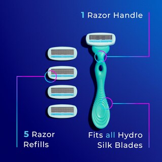Foto 3 | Foto 3 | Razor Schick Hydro Silk Sensitive Para Mujer Con Recambios De 5 Cuchillas - Venta Internacional.