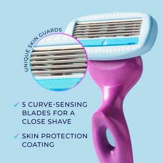 Foto 5 | Foto 5 | Recambios De Cuchillas De Afeitar Schick Hydro Silk Moisture 6 Unidades Para Mujer - Venta Internacional.