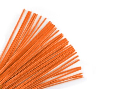 Foto 2 | Foto 2 | Tallos De Chenilla Krafty Kids De 6 Mm X 12 Cm Color Naranja (paquete De 40) - Venta Internacional.