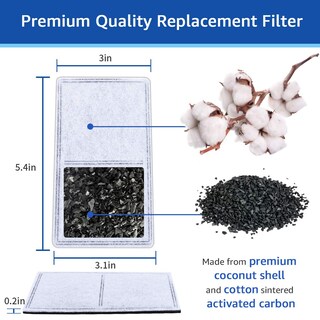 Foto 2 | Foto 2 | Filtro De Agua Myfatboss Charcoal De Repuesto Paquete De 12 Unidades Drinkwell - Venta Internacional.