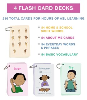 Foto 3 | Foto 3 | Tarjetas Didácticas Carson Dellosa 216 En Lenguaje De Señas Para Niños Pequeños De 3 Años O Más - Venta Internacional.