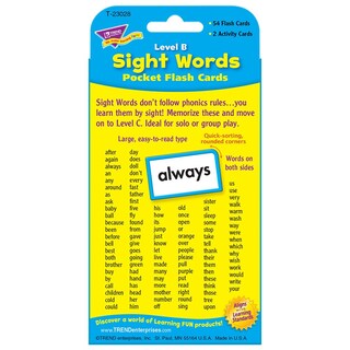 Foto 4 | Foto 4 | Tarjetas Didácticas De Bolsillo Trend Enterprises Sight Words Level B - Venta Internacional.