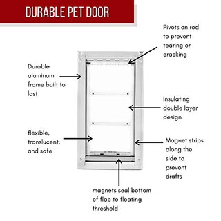 Foto 2 | Foto 2 | Solapa Endura Para Puertas Para Mascotas Solapa Única Con Aislamiento Adicional - Venta Internacional.
