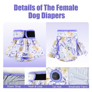 Foto 4 | Foto 4 | Pañales Para Perros Leekalos Reutilizables Para Mujeres Muy Absorbentes - Venta Internacional.