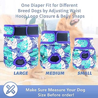 Foto 5 | Foto 5 | Pañales Para Perros Leekalos Reutilizables Lavables Para Mujer Paquete De 3 Xl - Venta Internacional.