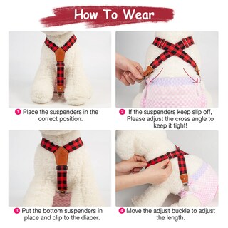 Foto 5 | Foto 5 | Dog Suspenders Pet Soft Pañales Keeper Para Perra Hembra - Venta Internacional.