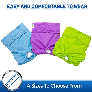 Foto 3 | Foto 3 | Pañales Para Perros Pet Magasin Reutilizables Para Mujer Paquete De 3 Talla S - Venta Internacional.