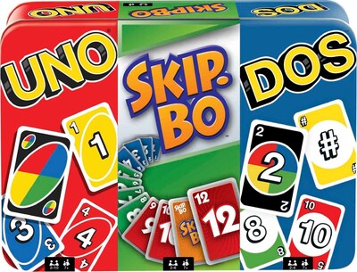 Foto 1 | Foto 1 | Set De Juego Mattel Games Uno Skip-bo Y Dos Con Caja De Almacenamiento - Venta Internacional.