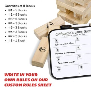 Foto 3 | Foto 3 | Pilas Grandes De Madera Toppling Tower Gosports De Hasta 90 Cm - Venta Internacional.