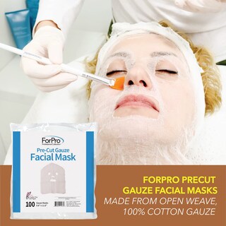 Foto 4 | Foto 4 | Mascarilla Facial De Gasa Forpro Professional Collection 100% Algodón - Venta Internacional.