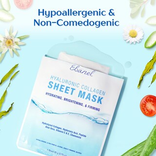 Foto 5 | Foto 5 | Mascarillas Faciales Ebanel Con Péptido De Colágeno Hidratante X15 Con Vitamina C - Venta Internacional.