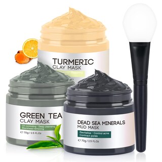 Foto 1 | Foto 1 | Set Para El Cuidado De La Piel Facial Bojica Mascarilla De Arcilla Con Cúrcuma Y Vitamina C 75 Ml - Venta Internacional.