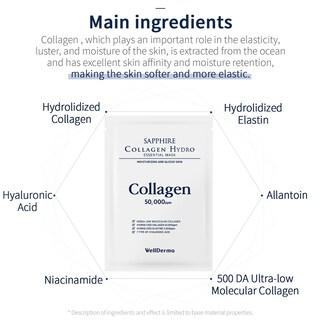 Foto 4 | Foto 4 | Máscara Wellderma Sapphire Colágeno Hydro Essential X10 - Venta Internacional.