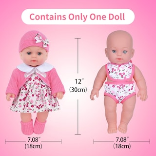 Foto 3 | Foto 3 | Set De Juego Baby Doll Zntwei De 30 Cm Con Ropa Y Acceso Para Muñecas Reborn. - Venta Internacional.