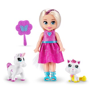 Foto 3 | Foto 3 | Set De Muñecas Sparkle Girlz Princess Con 2 Mascotas Peinado De 4 A 8 Años - Venta Internacional.