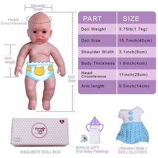 Foto 6 | Foto 6 | Muñeca Serendoll De Silicona Reborn 40 Cm Realista Con Accesorios - Venta Internacional.
