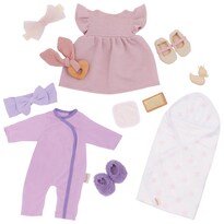 Conjunto De Moda Vestido De Pijama Para Muñecas Lullababy 13 Piezas - Venta Internacional.