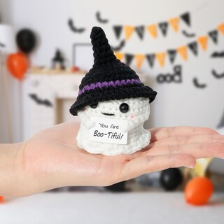 Foto 5 | Foto 5 | Muñeca De Ganchillo Hecha A Mano Con Forma De Fantasma De Halloween De Djianrang 7 X 5 Cm - Venta Internacional.