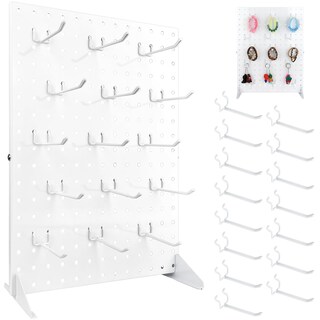 Foto 1 | Foto 1 | Expositor Sibrant De Metal Perforado Con 15 Ganchos Color Blanco - Venta Internacional.