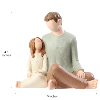 Foto 7 | Foto 7 | Figuras Hensonever De Padre E Hija De Resina Pintadas A Mano - Venta Internacional.