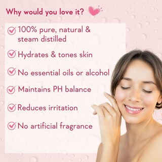 Foto 2 | Foto 2 | Spray De Agua De Rosas Wishcare 100% Puro Y Natural 200 Ml - Venta Internacional.