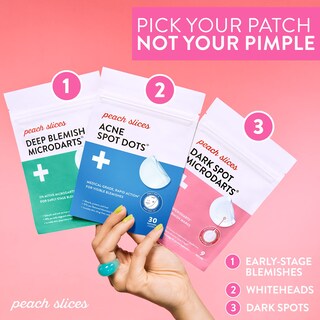 Foto 7 | Foto 7 | Parche Para El Acné En Rodajas De Melocotón Microdardos Con Imperfecciones Profundas 9 Unidades - Venta Internacional.
