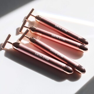 Foto 4 | Foto 4 | Masajeador Facial Skin Gym Eléctrico En Forma De T Rosa Antienvejecimiento - Venta Internacional.