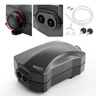 Foto 1 | Foto 1 | Bomba De Aire Para Acuario Marpros Para Pecera 75 — 150 Litros 2 Salidas - Venta Internacional.