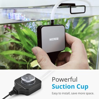 Foto 4 | Foto 4 | Bomba De Aire Para Acuarios Nicrew Nano Silent Black 1 5 W 0 3 L/min - Venta Internacional.