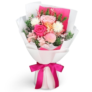 Foto 1 | Foto 1 | Agenda De Bloom Con Diseño De Ramo De Flores Preservadas Con Caja De Regalo (rosa) - Venta Internacional.