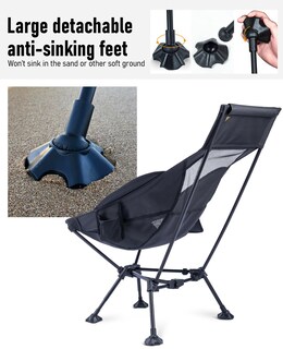 Foto 5 | Foto 5 | Silla De Playa Plegable Para Acampar Iclimb Ultraligera Compacta Verde - Venta Internacional.