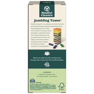 Foto 6 | Foto 6 | Juego De Apilamiento Spin Master Mindful Classics Jumbling Tower - Venta Internacional.