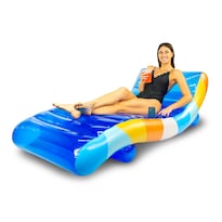 Tumbona Inflable Para Piscina Flotante Poolcandy Good Vibes - Venta Internacional.