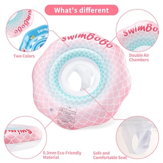 Foto 3 | Foto 3 | Flotador De Natación Swimbobo Inflable Para Bebés De 6 A 36 Meses Diseño De Sirena Rosa - Venta Internacional.