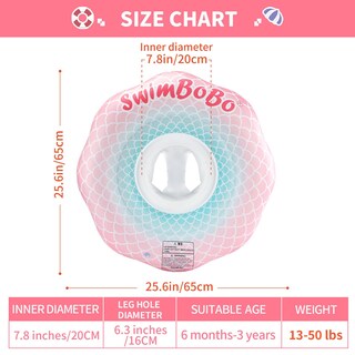 Foto 4 | Foto 4 | Flotador De Natación Swimbobo Inflable Para Bebés De 6 A 36 Meses Diseño De Sirena Rosa - Venta Internacional.