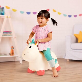 Foto 2 | Foto 2 | Juguete Ride-on Unicorn Bouncer B. Bouncy Animal Con Bomba De Aire - Venta Internacional.