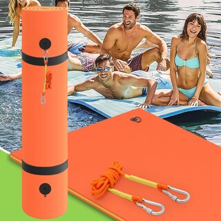 Foto 1 | Foto 1 | Alfombrilla Flotante Para Piscina Magshion Giant De 3 Capas Resistente A La Rotura Color Naranja - Venta Internacional.