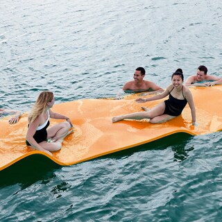 Foto 2 | Foto 2 | Alfombrilla Flotante Para Piscina Magshion Giant De 3 Capas Resistente A La Rotura Color Naranja - Venta Internacional.