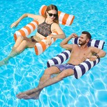 Hamaca Para Piscina Tiwisses 4 En 1 De Pool Floats Con Malla Inferior Paquete De 2 - Venta Internacional.