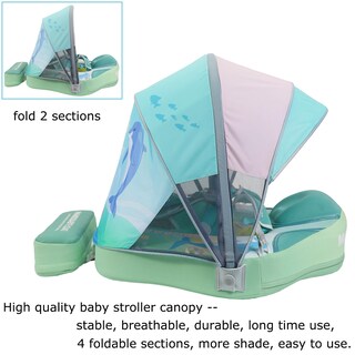 Foto 5 | Foto 5 | Entrenador De Natación Baby Float Mambobaby Solid Con Toldo - Venta Internacional.